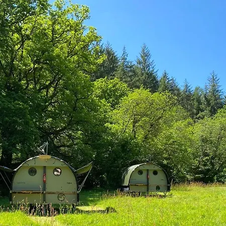 Exclusive Use Riverside Landpods At Wildish Cornwall Luxury tent Bodmin