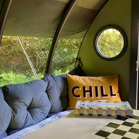 Exclusive Use Riverside Landpods At Wildish Cornwall Luxury tent Bodmin
